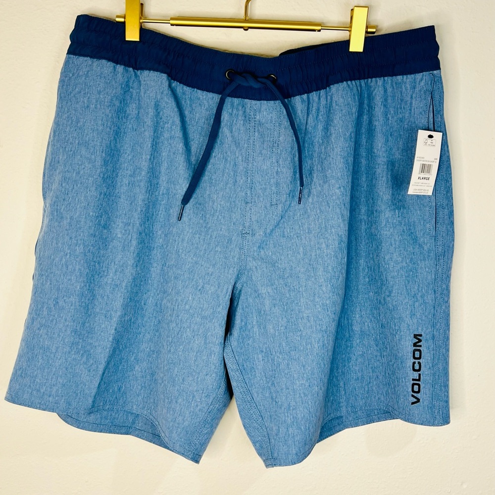 Volcom Blue Choppy Water Board Shorts Size XL - Picture 5 of 10